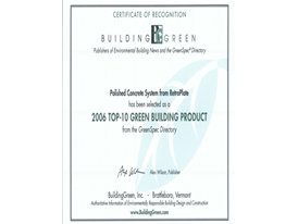 2006TOP-10 GREEN BUILDING PRODUCT